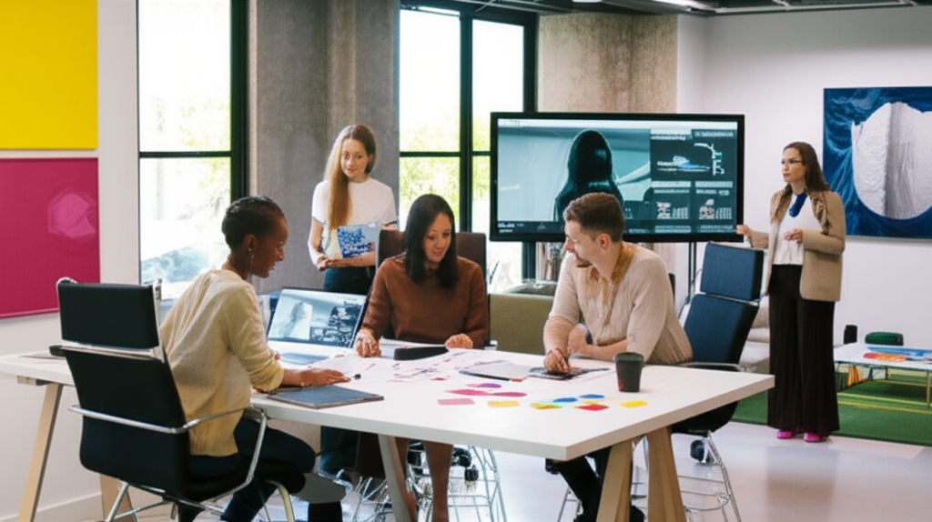 Nossa equipe trabalhando